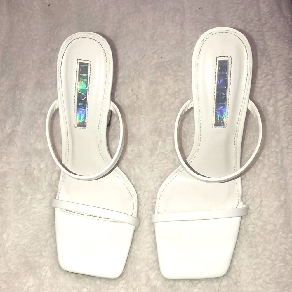 White square heels